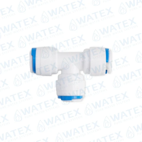 QCF-liitin, 3/8" putki – 3/8" putki – 3/8" putki
