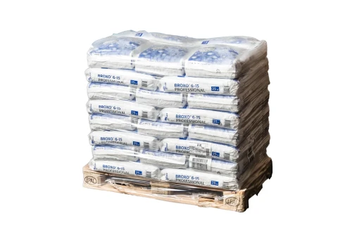 Broxo 6-15 -elvytyssuola, lavapakkaus (25 kg × 40 säkkiä)