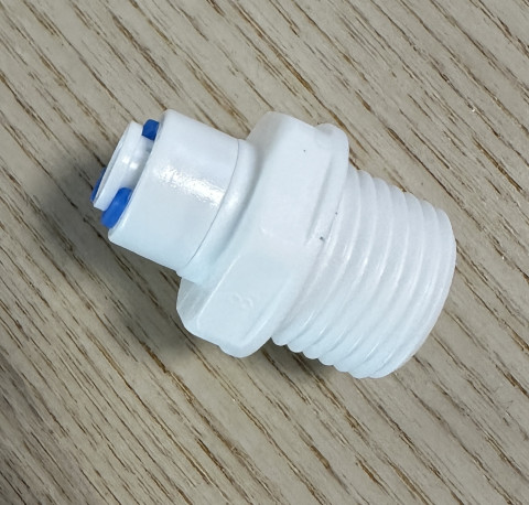 QCF-028-I sirge ühendus 1/2" väliskeere – 1/4" toru