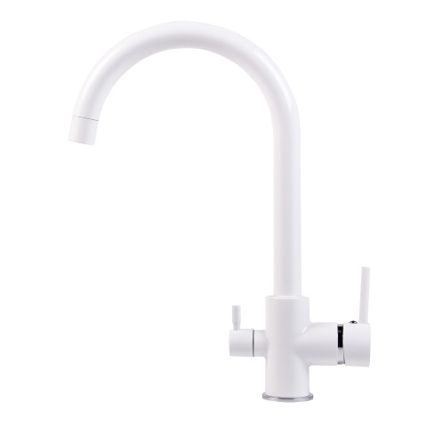 3-Way Kraan (Hot-Cold-Drinking) Classic White