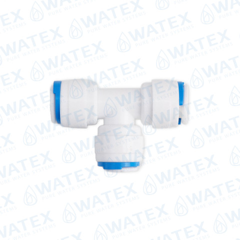 QCF liitmik 3/8" toru – 3/8" toru – 3/8" toru