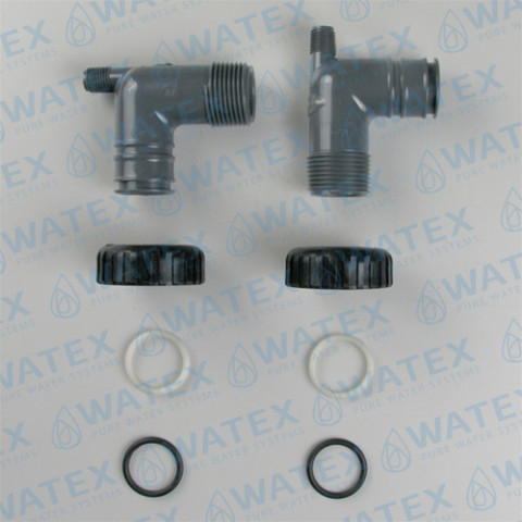 WS1 liitmik 1” PVC isane BSPT 90° komplekt