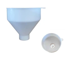 Valge plastlehter 2,5 tolli avaga filtripaagile