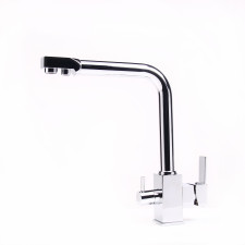 3-way faucet (hot-cold-drinking) Modern Chrome