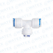 QCF liitmik 3/8" toru – 1/4" toru – 3/8" toru