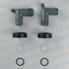 WS1 liitmik 1” PVC isane BSPT 90° komplekt